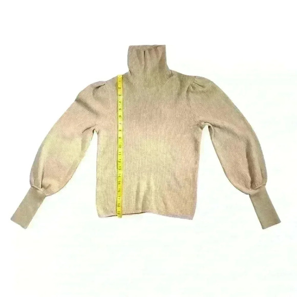 J Crew Balloon-sleeve turtleneck sweater Merino Wool - Picture 9 of 9